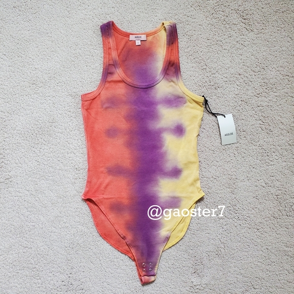 Agolde Ribbed Tank Bodysuit - Picture 4 of 10